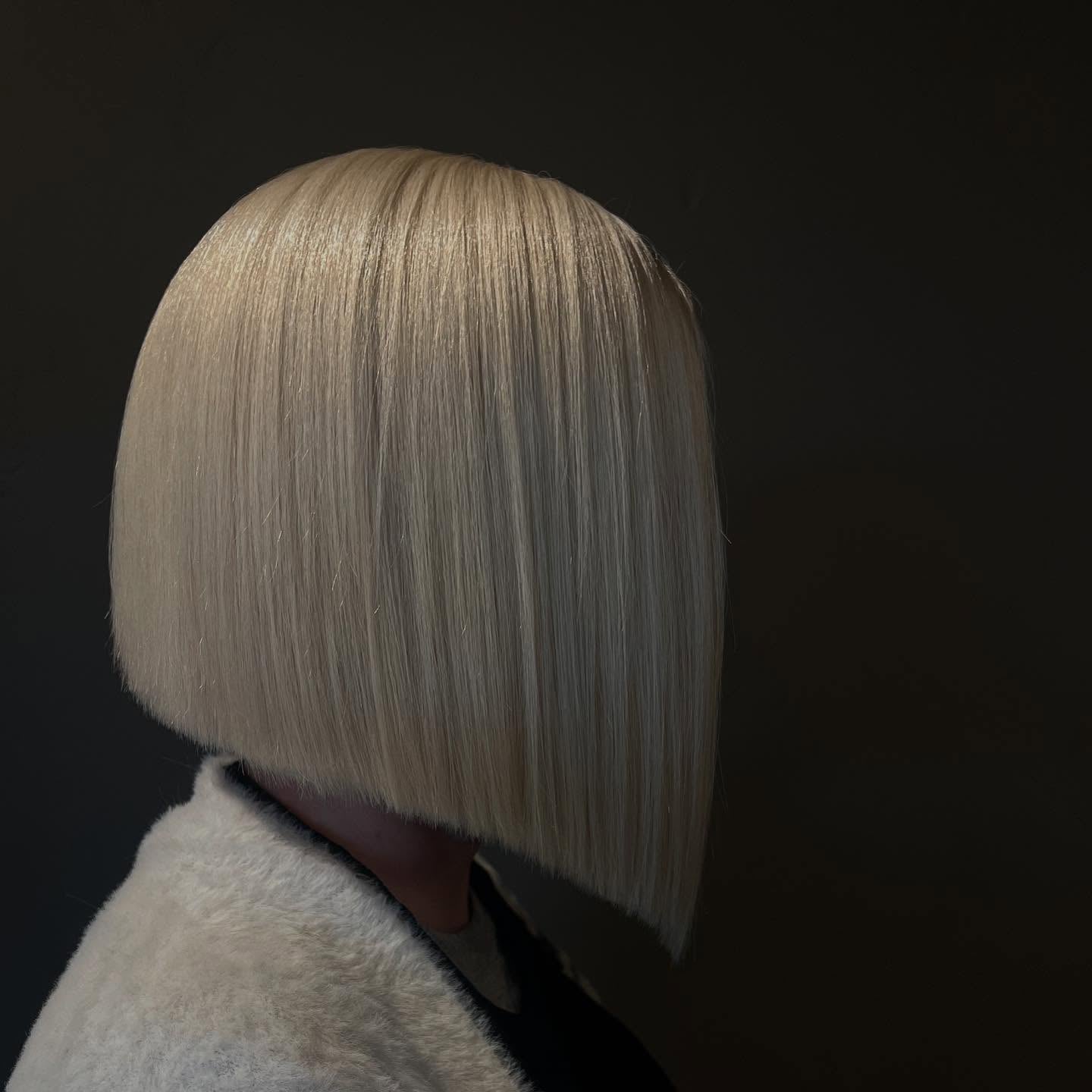 Sharp bob by Alayna Aanerud