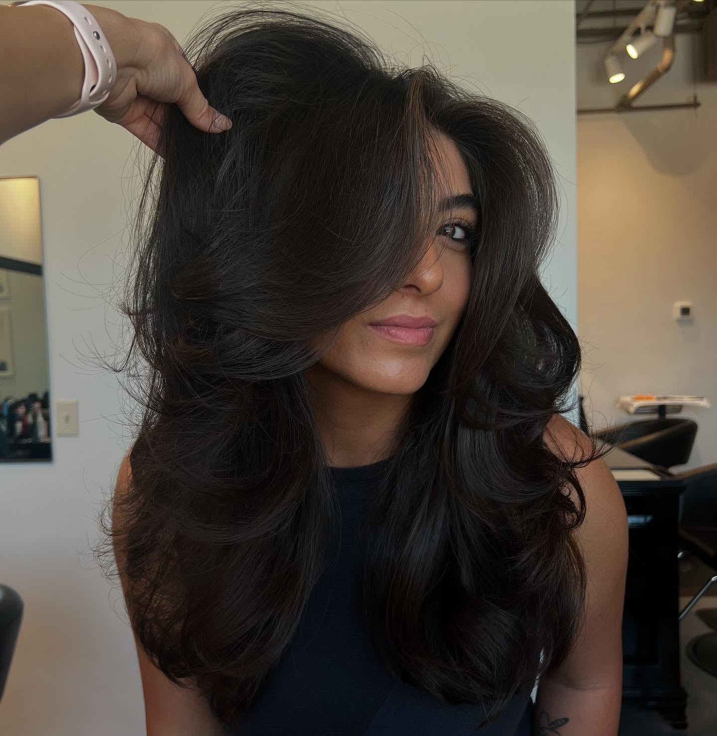 Voluminous styling by Alayna Aanerud