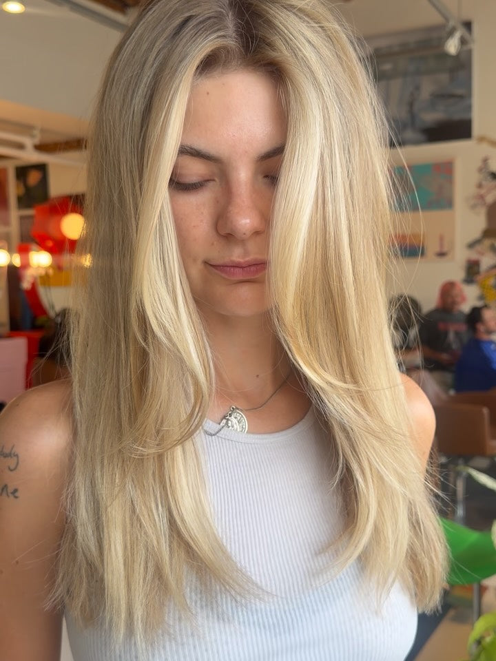Soft dimensional blonde color correction by Dom Dallas