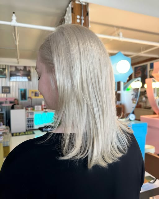 Cool blonde hair by Ella Park at Hair Los Angeles