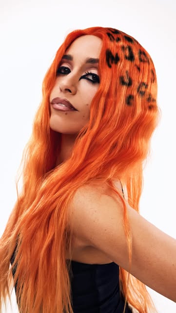 Pravana VIVIDS Halloween leopard-print hair color by Kayla Casey