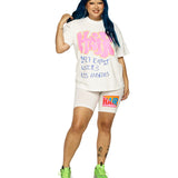 White Major Bike Short