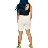 White Major Bike Short