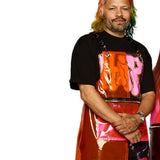 Orange/Clear Pink Pocket Apron